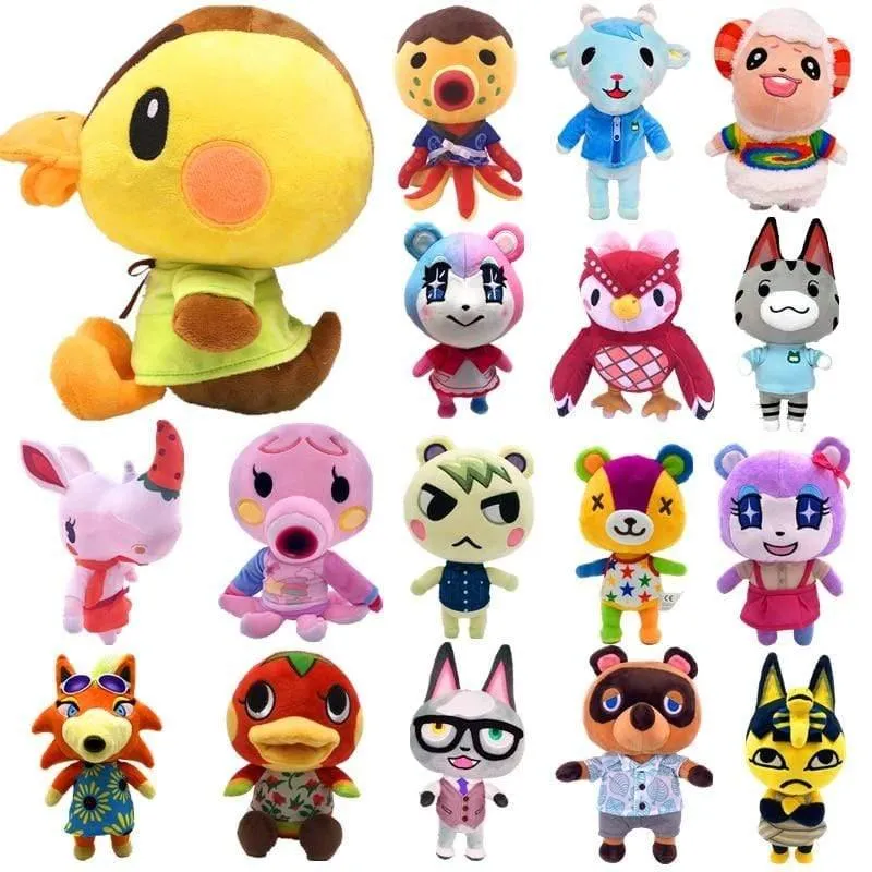 20cm 28cm Animal Crossing Plüschtier Cartoon Raymond Free Give Away 1 Stück Amiibo Karte Jingjiang Puppe KK Isabelle Plüschtier