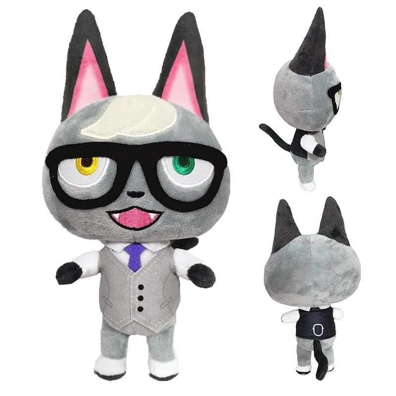 20cm 28cm Animal Crossing Plüschtier Cartoon Raymond Free Give Away 1 Stück Amiibo Karte Jingjiang Puppe KK Isabelle Plüschtier