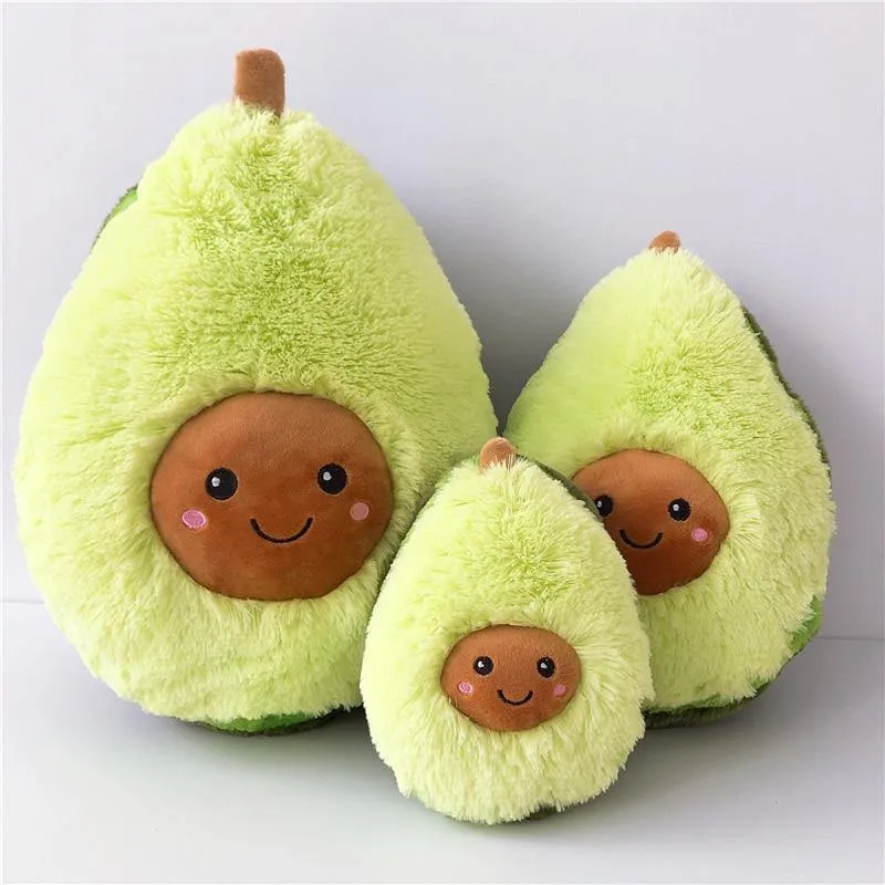 60cm Ins Heiße Avocado-Puppe Nettes Obst-Plüschtier Großes superweiches Kissen Kissen Hochwertiges Geschenk für Kinder Süße gefüllte Puppe