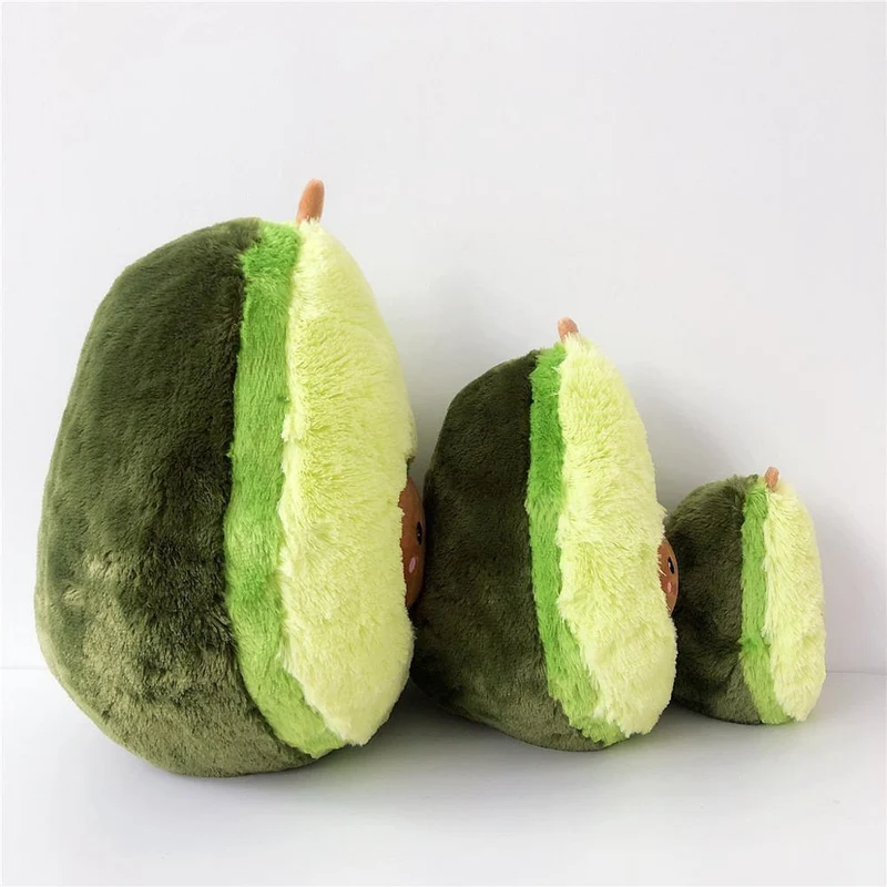 60cm Ins Heiße Avocado-Puppe Nettes Obst-Plüschtier Großes superweiches Kissen Kissen Hochwertiges Geschenk für Kinder Süße gefüllte Puppe