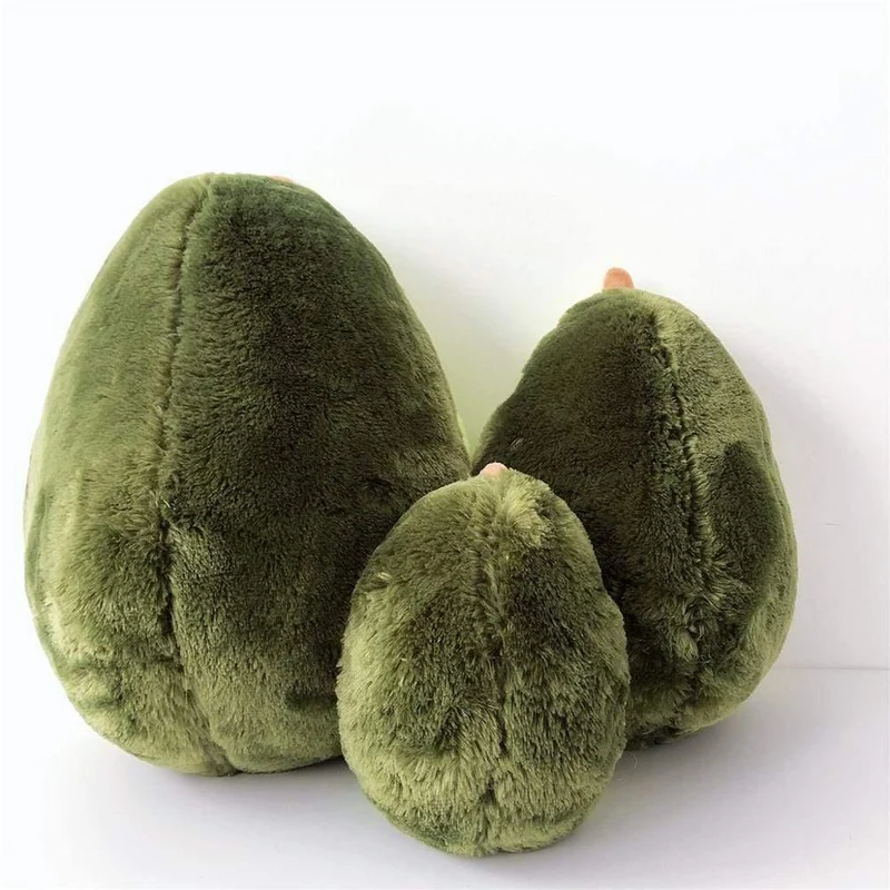 60cm Ins Heiße Avocado-Puppe Nettes Obst-Plüschtier Großes superweiches Kissen Kissen Hochwertiges Geschenk für Kinder Süße gefüllte Puppe