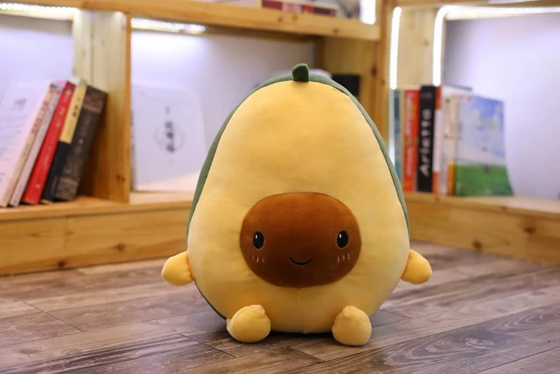 60cm Ins Heiße Avocado-Puppe Nettes Obst-Plüschtier Großes superweiches Kissen Kissen Hochwertiges Geschenk für Kinder Süße gefüllte Puppe