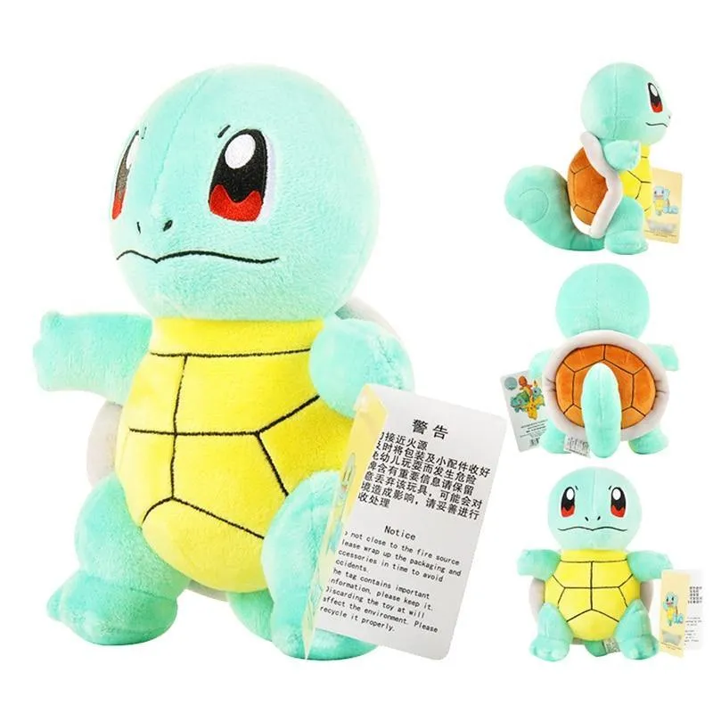 Pikachu Charmander Squirtle Bulbasaur Eevee Plüschpuppe Snorlax Jigglypuff Gengar Lapras Gefüllte Spielzeuggeschenke für Kinder Kinder