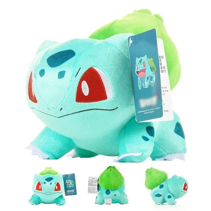 Pikachu Charmander Squirtle Bulbasaur Eevee Plüschpuppe Snorlax Jigglypuff Gengar Lapras Gefüllte Spielzeuggeschenke für Kinder Kinder