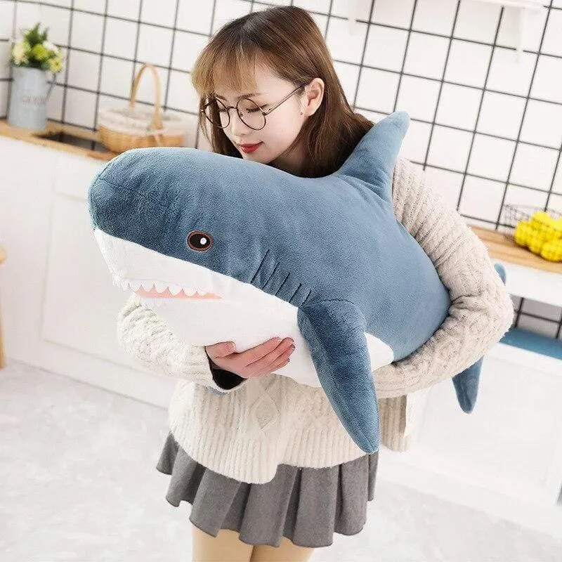 Ins 15/45 / 60cm Riesenhai Plüsch Kuscheltier Soft Speelgoed Tier Lesekissen für Weihnachtsgeschenke Kissen Puppe Geschenk für Kinder
