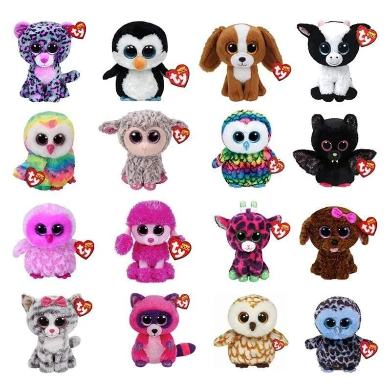 Ty Heather die Katze Plüsch Tier Spielzeug gefüllte Puppe Geschenk 15 cm
