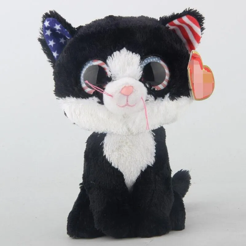 Ty Heather die Katze Plüsch Tier Spielzeug gefüllte Puppe Geschenk 15 cm