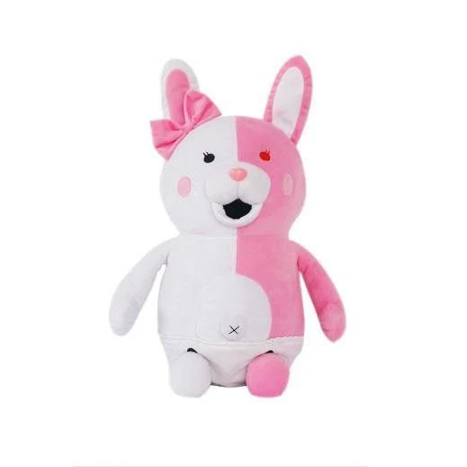 Dangan Ronpa Super Danganronpa 2 Monokuma Schwarz-Weiß-Bär Plüschtier Weiche Kuscheltierpuppen Geburtstagsgeschenk für Kinder