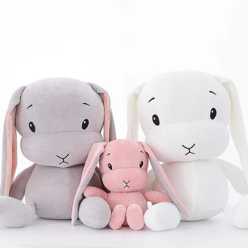 Dropshipping Cute Bunny Plüsch Spielzeug Glück Junge Baby Kinder Spielzeug Tier Spielzeug Gefüllte Weiche Kaninchen Puppe Geburtstag Geschenke Für Kind 50CM 30CM