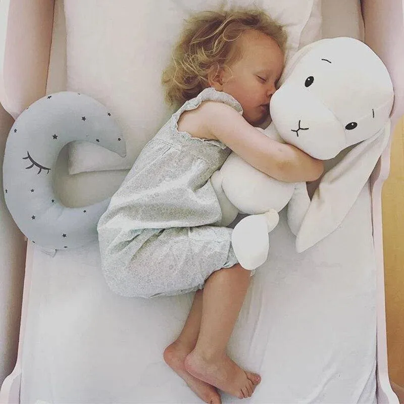 Dropshipping Cute Bunny Plüsch Spielzeug Glück Junge Baby Kinder Spielzeug Tier Spielzeug Gefüllte Weiche Kaninchen Puppe Geburtstag Geschenke Für Kind 50CM 30CM