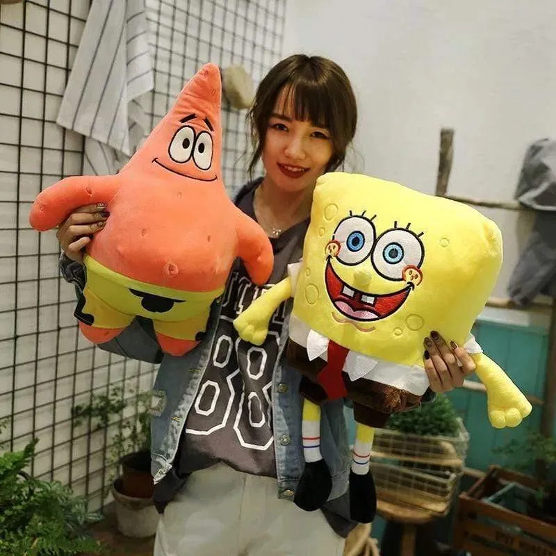 Große Größe SpongeBob Spielzeug Patrick Star süße Plüsch Anime gefüllte weiche Puppe für Kinder Girlfirend Geschenk