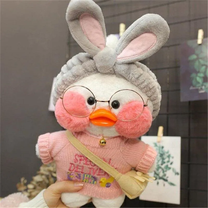 30cm Cartoon Niedlich LaLafanfan Cafe Ente Plüschtiere Gefüllte Weiche Schöne Puppen Tierkissen Für Kinder Kinder Mädchen Geburtstagsgeschenke