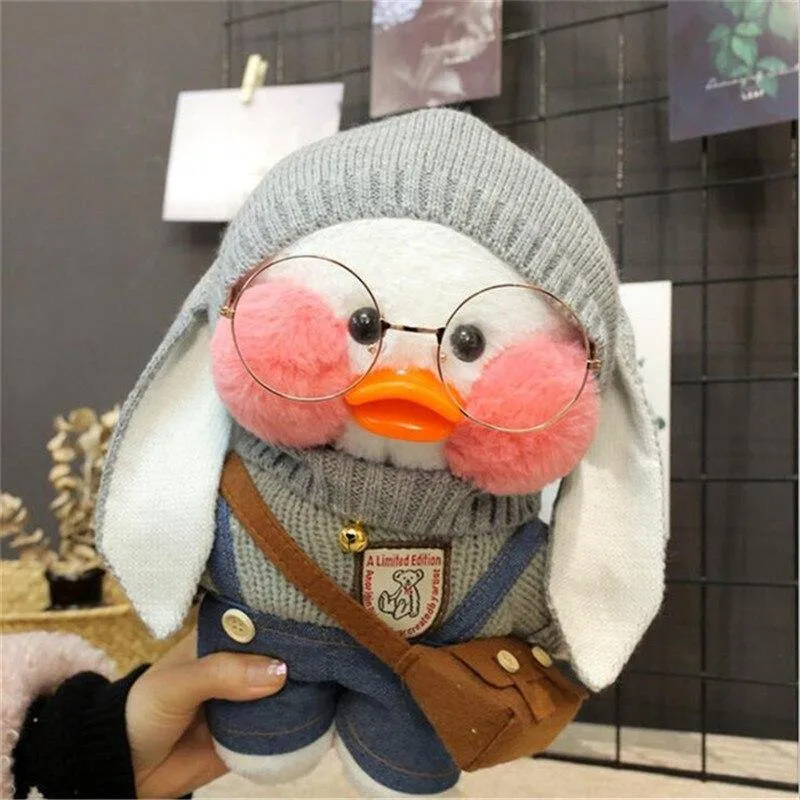 30cm Cartoon Niedlich LaLafanfan Cafe Ente Plüschtiere Gefüllte Weiche Schöne Puppen Tierkissen Für Kinder Kinder Mädchen Geburtstagsgeschenke