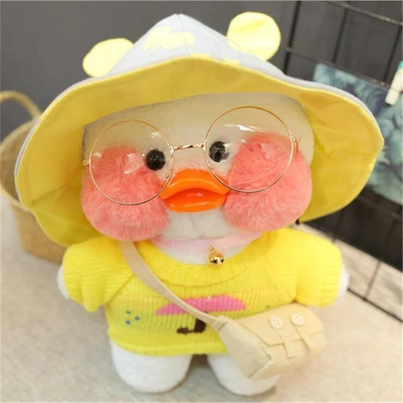 30cm Cartoon Niedlich LaLafanfan Cafe Ente Plüschtiere Gefüllte Weiche Schöne Puppen Tierkissen Für Kinder Kinder Mädchen Geburtstagsgeschenke