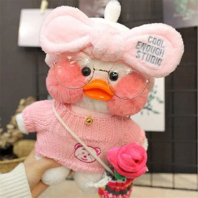 30cm Cartoon Niedlich LaLafanfan Cafe Ente Plüschtiere Gefüllte Weiche Schöne Puppen Tierkissen Für Kinder Kinder Mädchen Geburtstagsgeschenke