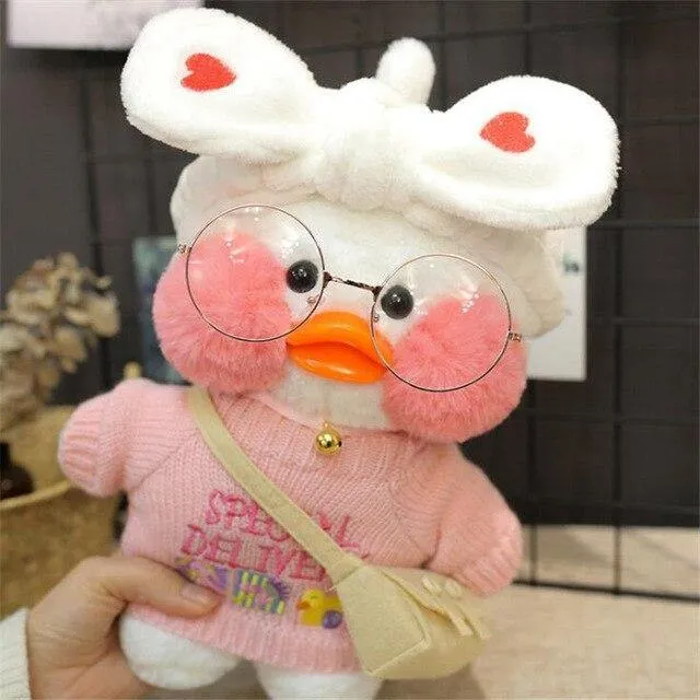 30cm Cartoon Niedlich LaLafanfan Cafe Ente Plüschtiere Gefüllte Weiche Schöne Puppen Tierkissen Für Kinder Kinder Mädchen Geburtstagsgeschenke