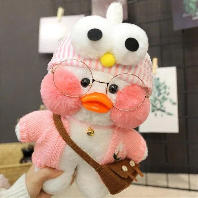 30cm Cartoon Niedlich LaLafanfan Cafe Ente Plüschtiere Gefüllte Weiche Schöne Puppen Tierkissen Für Kinder Kinder Mädchen Geburtstagsgeschenke