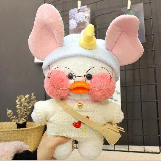 30cm Cartoon Niedlich LaLafanfan Cafe Ente Plüschtiere Gefüllte Weiche Schöne Puppen Tierkissen Für Kinder Kinder Mädchen Geburtstagsgeschenke