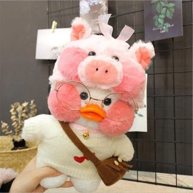 30cm Cartoon Niedlich LaLafanfan Cafe Ente Plüschtiere Gefüllte Weiche Schöne Puppen Tierkissen Für Kinder Kinder Mädchen Geburtstagsgeschenke
