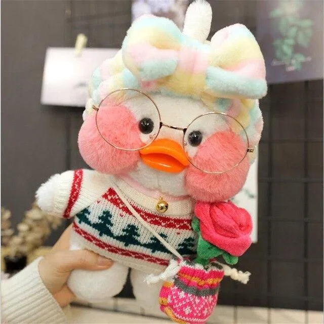 30cm Cartoon Niedlich LaLafanfan Cafe Ente Plüschtiere Gefüllte Weiche Schöne Puppen Tierkissen Für Kinder Kinder Mädchen Geburtstagsgeschenke