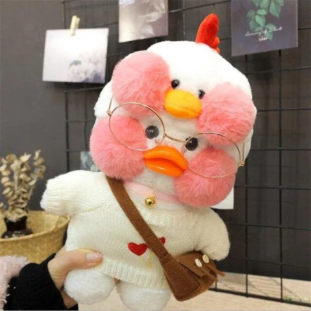 30cm Cartoon Niedlich LaLafanfan Cafe Ente Plüschtiere Gefüllte Weiche Schöne Puppen Tierkissen Für Kinder Kinder Mädchen Geburtstagsgeschenke