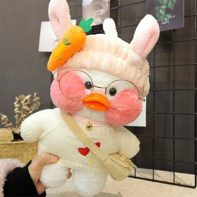 30cm Cartoon Niedlich LaLafanfan Cafe Ente Plüschtiere Gefüllte Weiche Schöne Puppen Tierkissen Für Kinder Kinder Mädchen Geburtstagsgeschenke