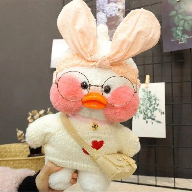 30cm Cartoon Niedlich LaLafanfan Cafe Ente Plüschtiere Gefüllte Weiche Schöne Puppen Tierkissen Für Kinder Kinder Mädchen Geburtstagsgeschenke