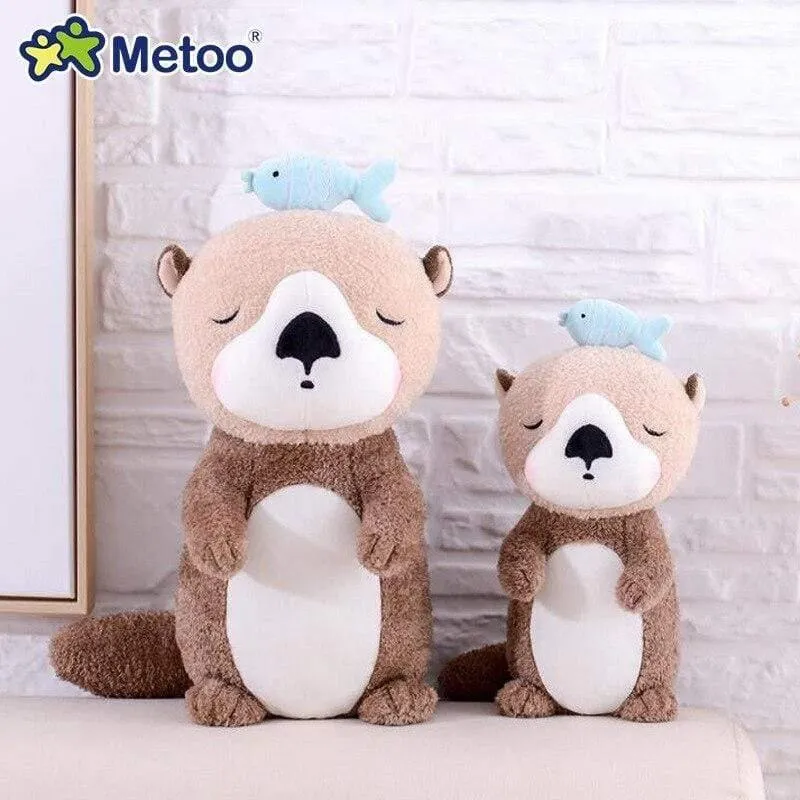 24 cm Otter Metoo Puppe Stofftiere Plüschtiere Kinderspielzeug für Mädchen Kinder Jungen Kawaii Baby Plüschtiere Cartoon Stofftiere