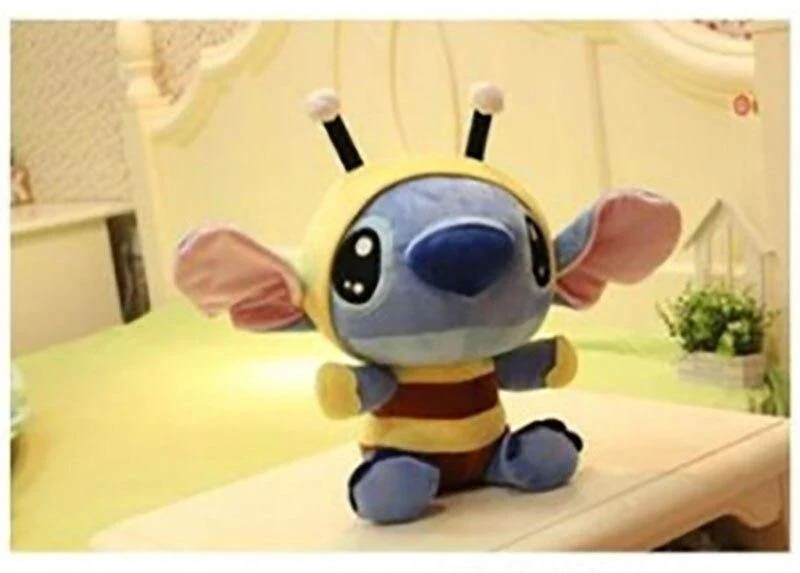 20 cm Kawaii Biene Stich Plüschtiere Cartoon Tiere Gefüllte Weiche Puppe Lustige Stich Peluche Brinquedos Für Kinder Weihnachtsgeschenke (20 cm)