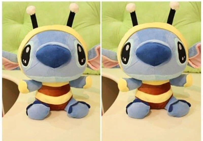 20 cm Kawaii Biene Stich Plüschtiere Cartoon Tiere Gefüllte Weiche Puppe Lustige Stich Peluche Brinquedos Für Kinder Weihnachtsgeschenke (20 cm)