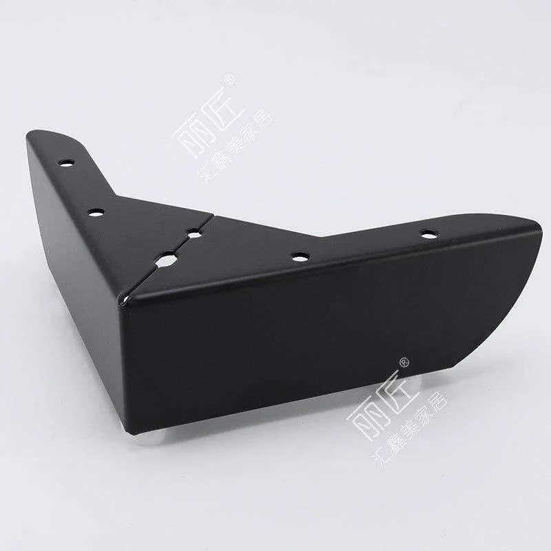 4 Stück Metall-Möbelbeine, quadratisch, für Schrank, Holz, Tischbeine für Sofa, Füße, Fuß, Betterhöhung, Möbelzubehör (schwarz)