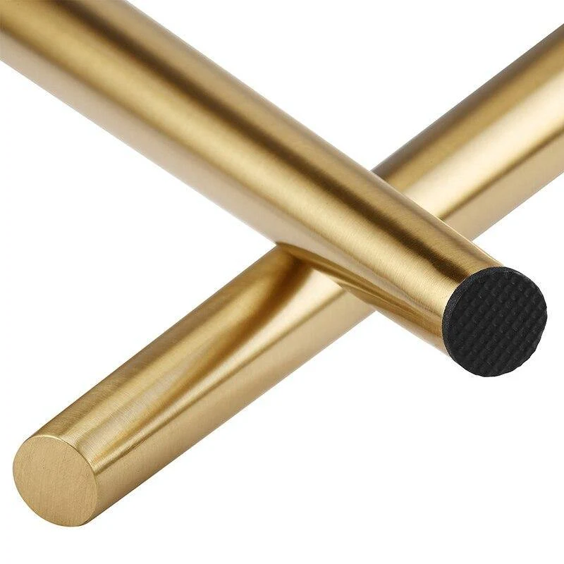 Gold Metall Möbel Bein Kegel Rohr geneigt Sofa Fuß für Schrank Tisch Beine Gummi Fuß Schraube Möbel Zubehör