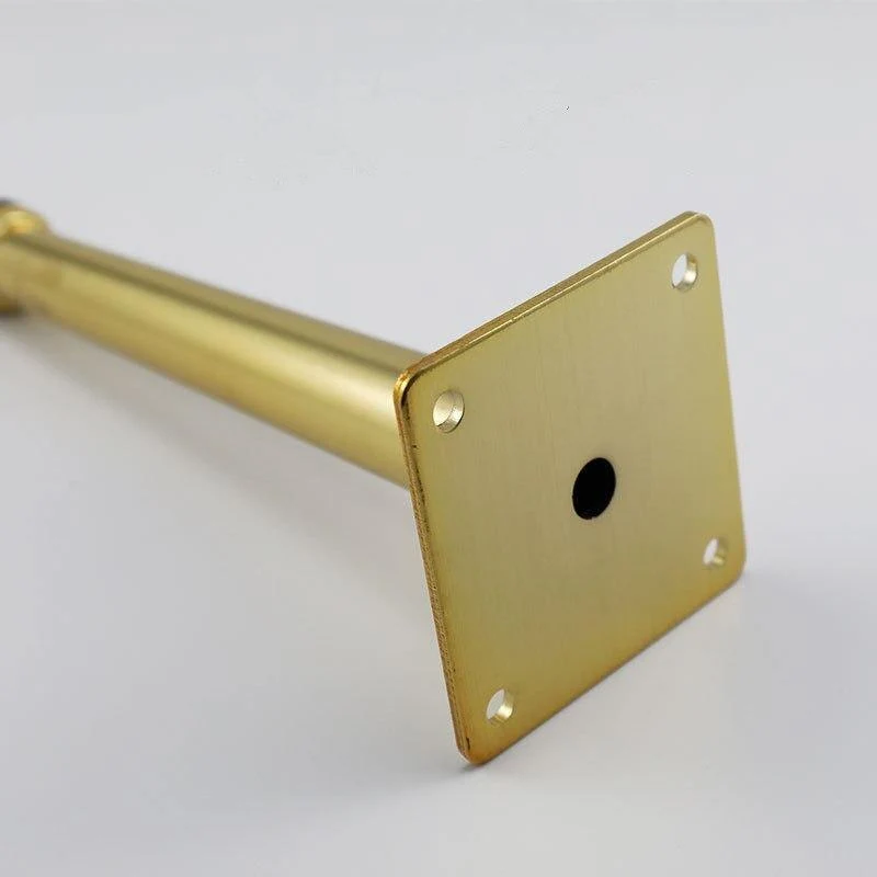 Gold Metall Möbel Bein Kegel Rohr geneigt Sofa Fuß für Schrank Tisch Beine Gummi Fuß Schraube Möbel Zubehör