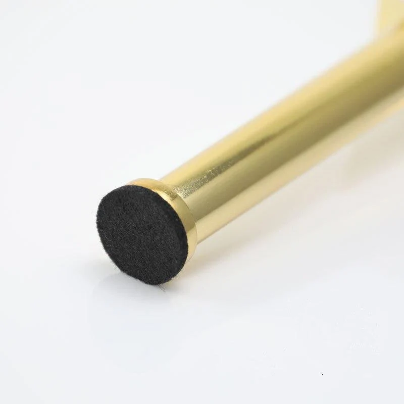 Gold Metall Möbel Bein Kegel Rohr geneigt Sofa Fuß für Schrank Tisch Beine Gummi Fuß Schraube Möbel Zubehör