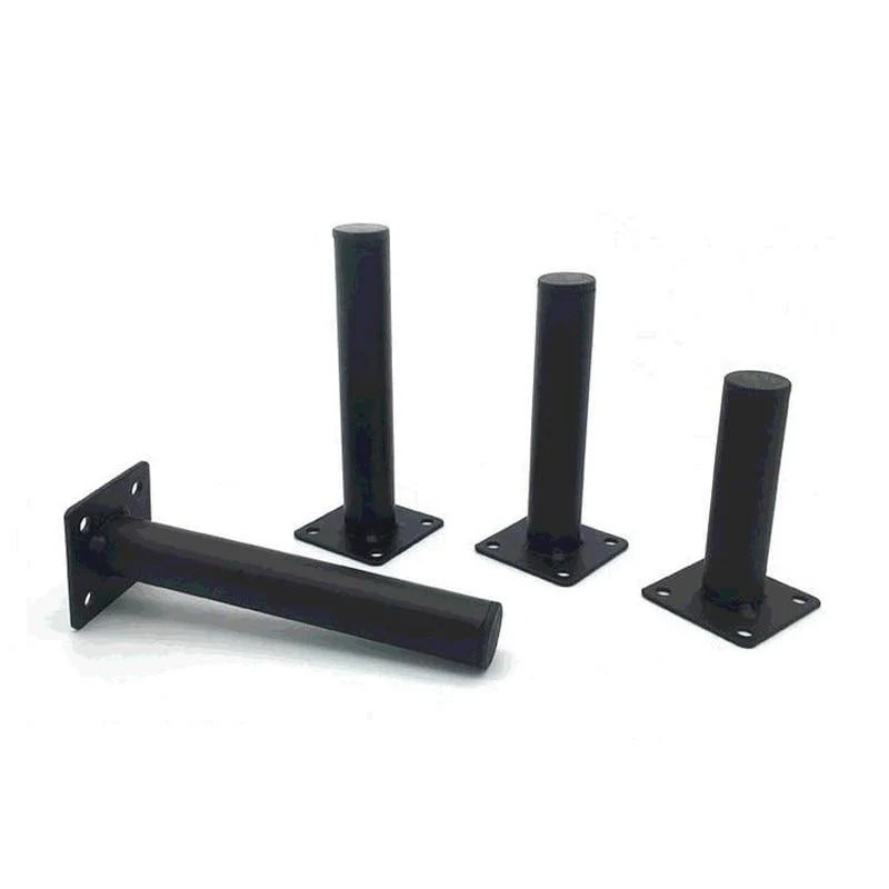4pcs Black Furniture Legs Schrank Metall Squar Tischbeine Schräge Nadel für TV-Schrank Sofa Fußhöhe Möbel Zubehör