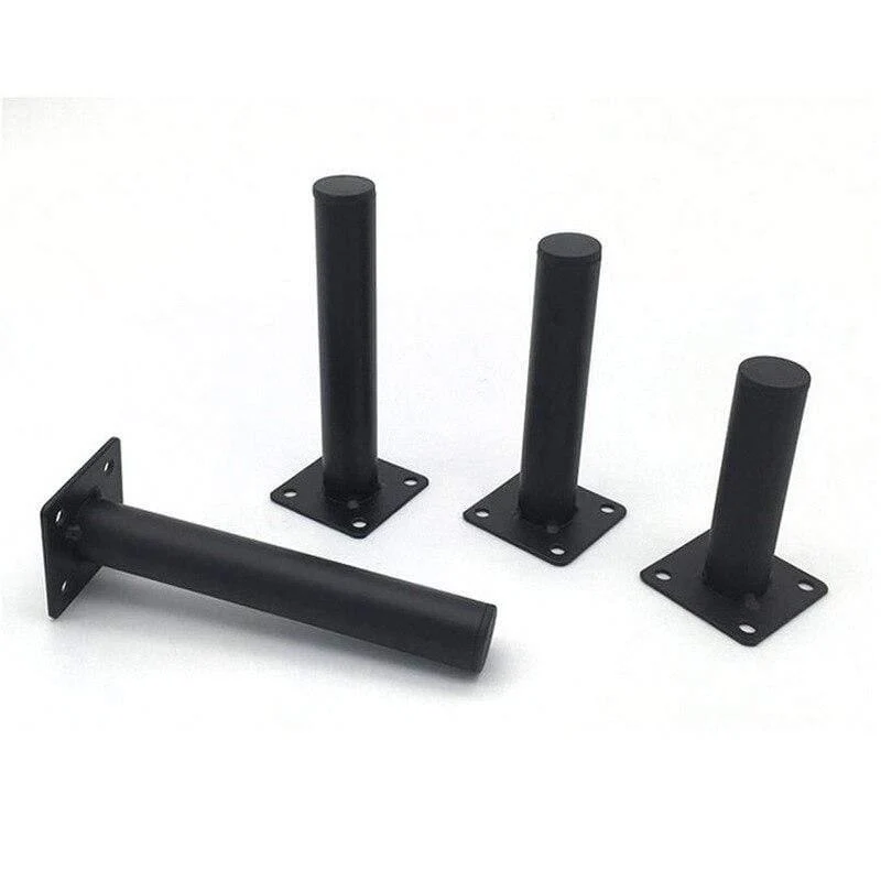 4pcs Black Furniture Legs Schrank Metall Squar Tischbeine Schräge Nadel für TV-Schrank Sofa Fußhöhe Möbel Zubehör