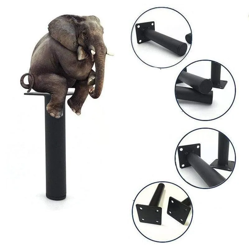 4pcs Black Furniture Legs Schrank Metall Squar Tischbeine Schräge Nadel für TV-Schrank Sofa Fußhöhe Möbel Zubehör