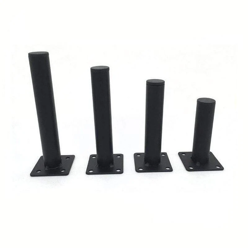 4pcs Black Furniture Legs Schrank Metall Squar Tischbeine Schräge Nadel für TV-Schrank Sofa Fußhöhe Möbel Zubehör