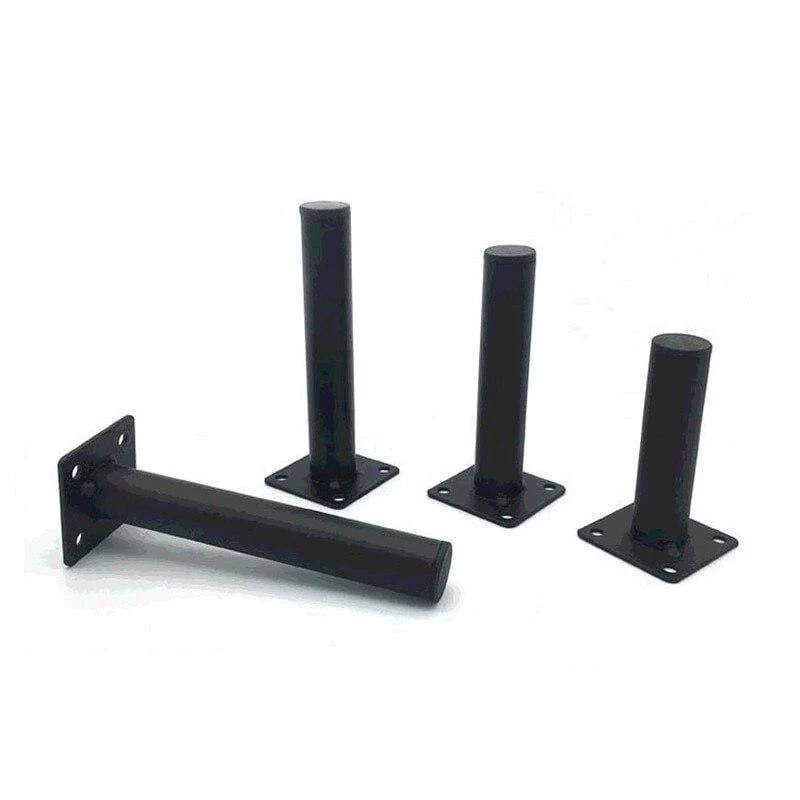 4pcs Black Furniture Legs Schrank Metall Squar Tischbeine Schräge Nadel für TV-Schrank Sofa Fußhöhe Möbel Zubehör