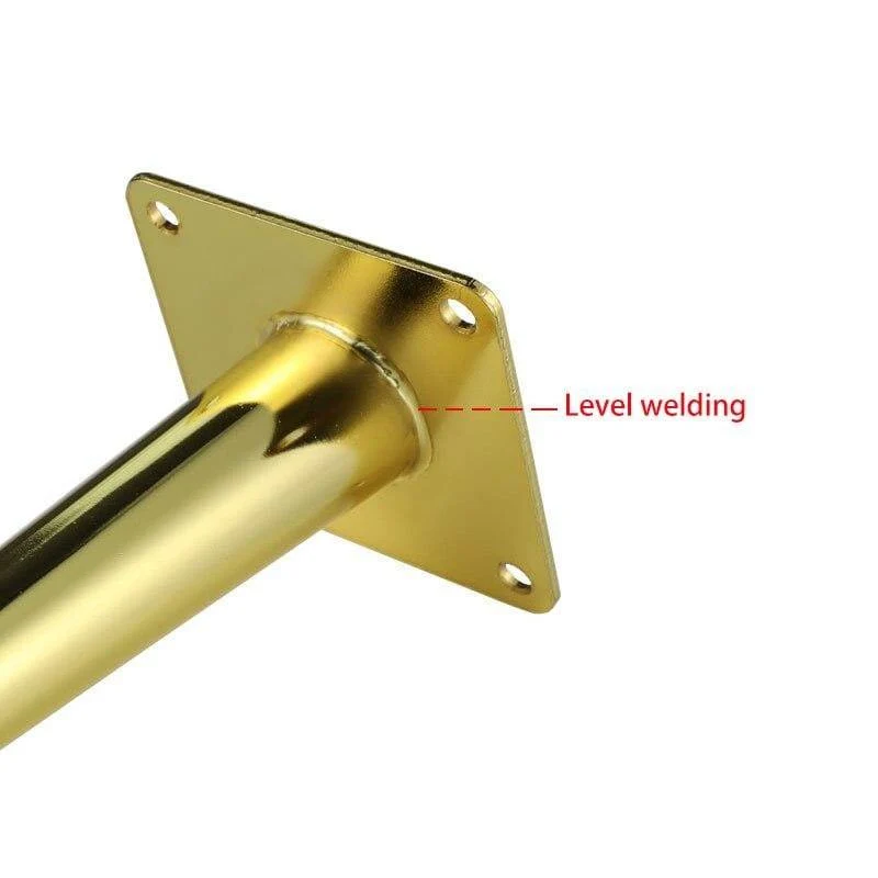 4Pcs / Set Metallmöbel Beine Gold Vertikal / Schrägrohr Sofa Füße Für TV Schrank Schrank Füße Unterstützung Möbel Zubehör