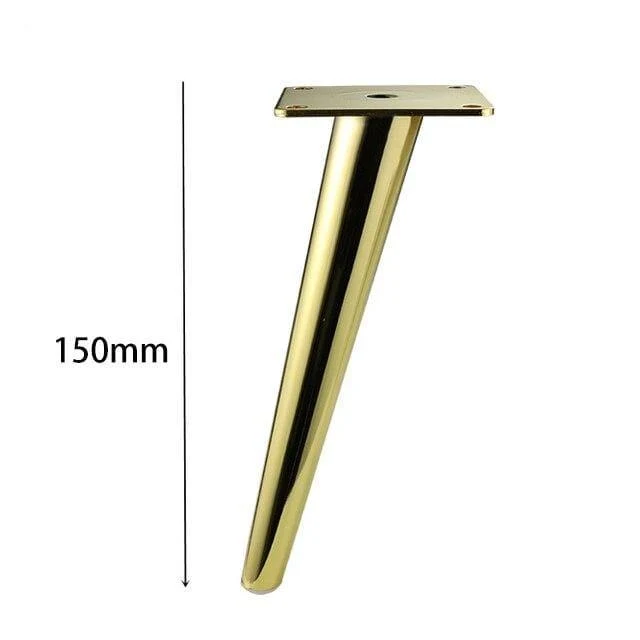 4Pcs / Set Metallmöbel Beine Gold Vertikal / Schrägrohr Sofa Füße Für TV Schrank Schrank Füße Unterstützung Möbel Zubehör