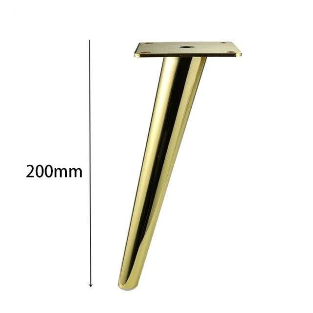 4Pcs / Set Metallmöbel Beine Gold Vertikal / Schrägrohr Sofa Füße Für TV Schrank Schrank Füße Unterstützung Möbel Zubehör