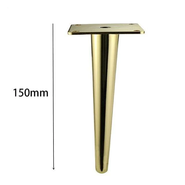 4Pcs / Set Metallmöbel Beine Gold Vertikal / Schrägrohr Sofa Füße Für TV Schrank Schrank Füße Unterstützung Möbel Zubehör