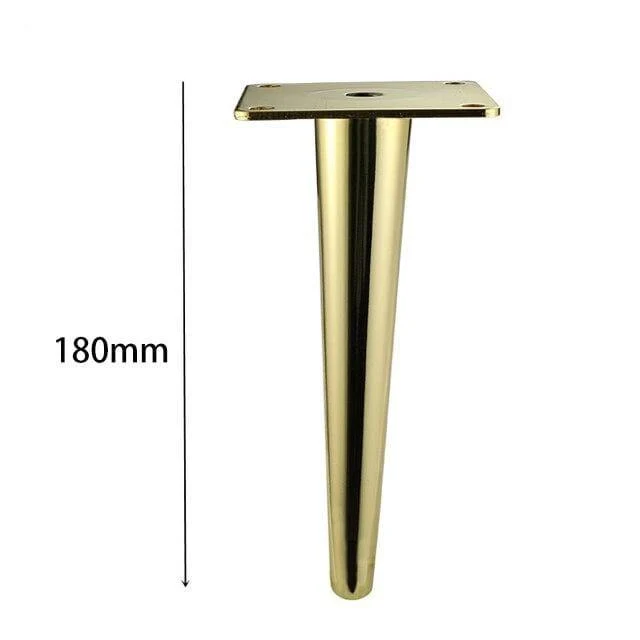 4Pcs / Set Metallmöbel Beine Gold Vertikal / Schrägrohr Sofa Füße Für TV Schrank Schrank Füße Unterstützung Möbel Zubehör