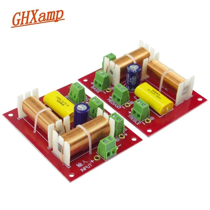 200W Lautsprecher 3-WEGE Crossover Audio Höhen + MID + Bass Unabhängige Crossover Lautsprecher Filter Frequenzteiler 2PCS