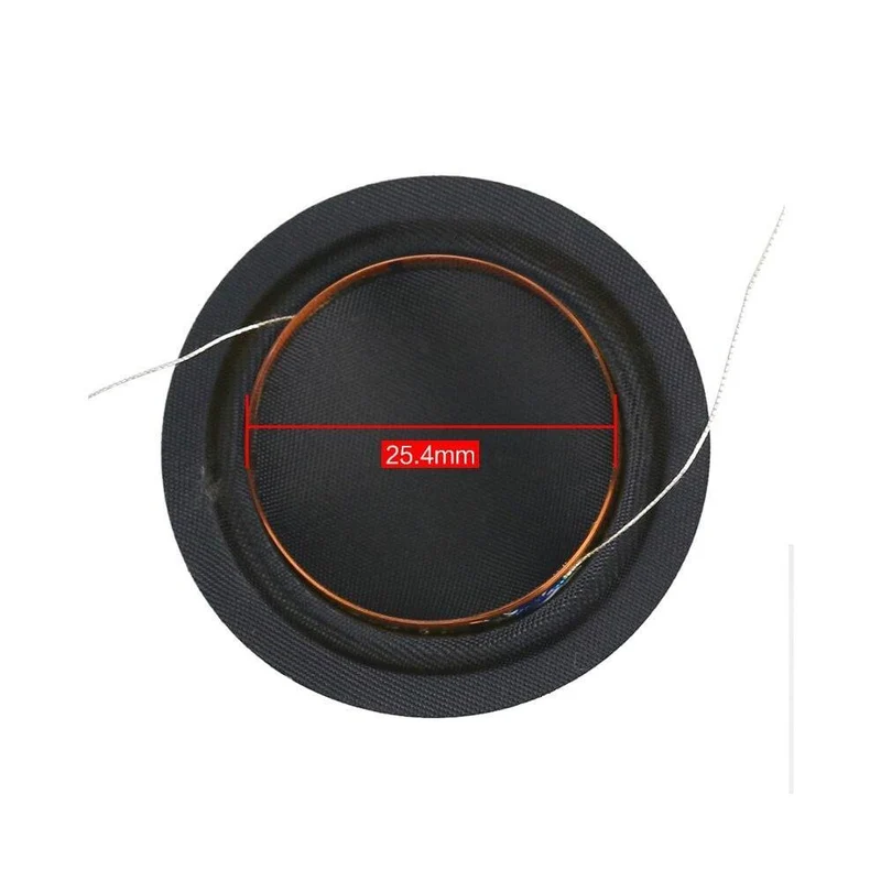 25.4 mm 25.5 mm Hochtöner Schwingspule 1 Zoll 6 Ohm 8 Ohm Seidenmembran Membran KSV Höhenlautsprecher Reparaturzubehör DIY 2PCS