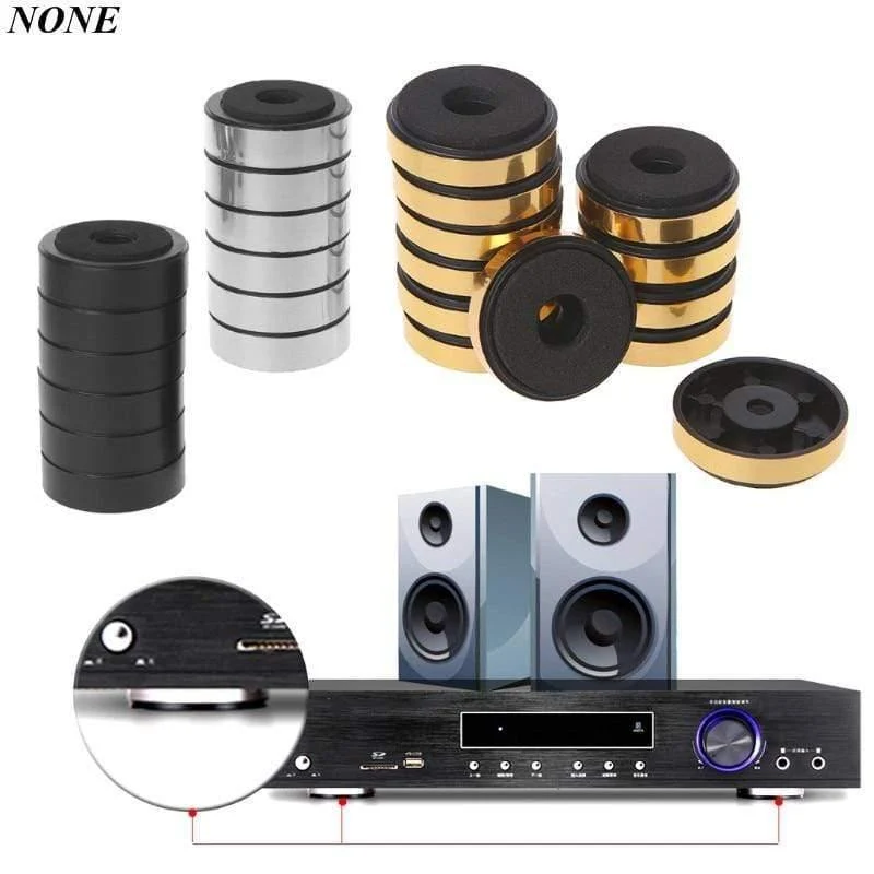 12Pcs / Set Bücherregal Lautsprecher Stoßdämpfungsdämpfung für Audio Stereo Lautsprecher Verstärker Feet Pad