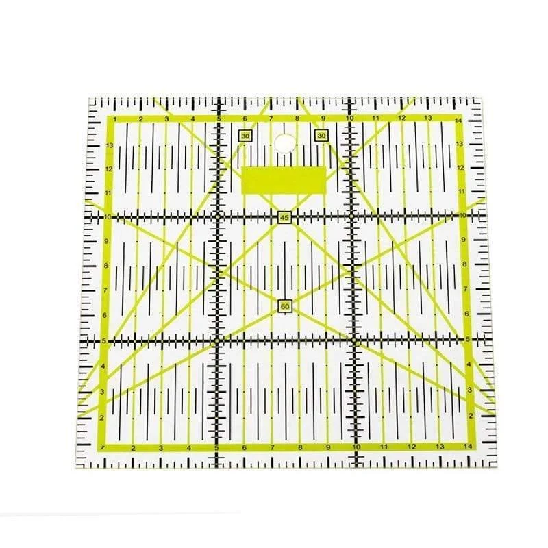 Nähen, Kunsthandwerk, Nähwerkzeuge, Zubehör, DIY-Handwerkzeug, 1 Stück, Patchwork-Lineal, quadratische Fächerform