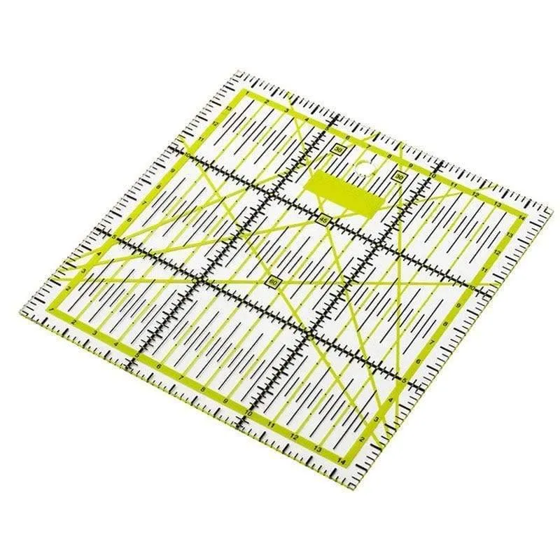 Nähen, Kunsthandwerk, Nähwerkzeuge, Zubehör, DIY-Handwerkzeug, 1 Stück, Patchwork-Lineal, quadratische Fächerform