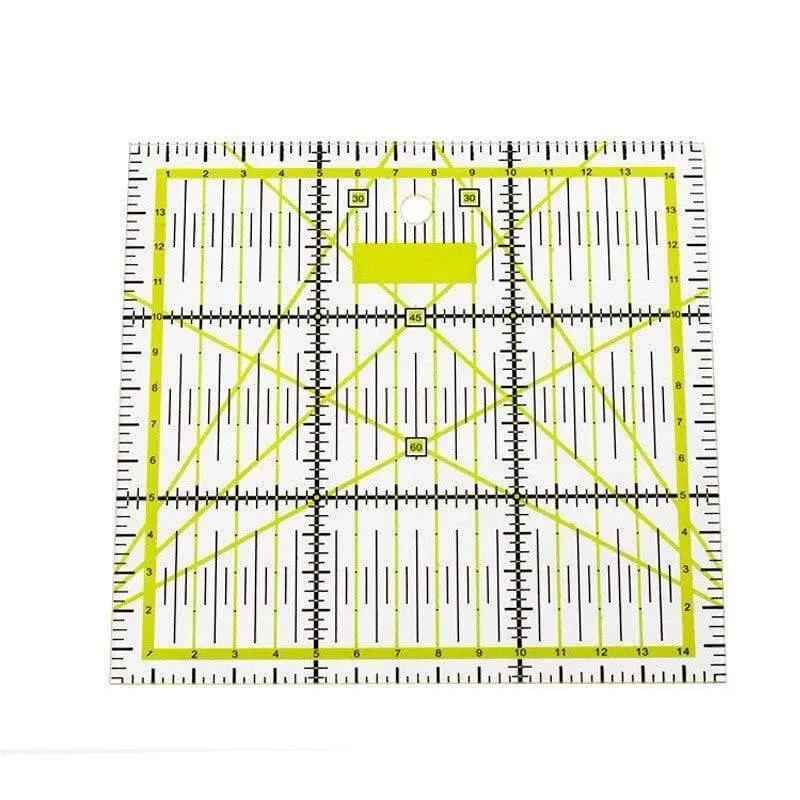 Nähen, Kunsthandwerk, Nähwerkzeuge, Zubehör, DIY-Handwerkzeug, 1 Stück, Patchwork-Lineal, quadratische Fächerform